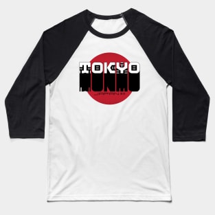 Tokyo Japan Red Sun Cartoon Style Baseball T-Shirt